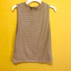 FOREVER 21 Black/White Striped Crop